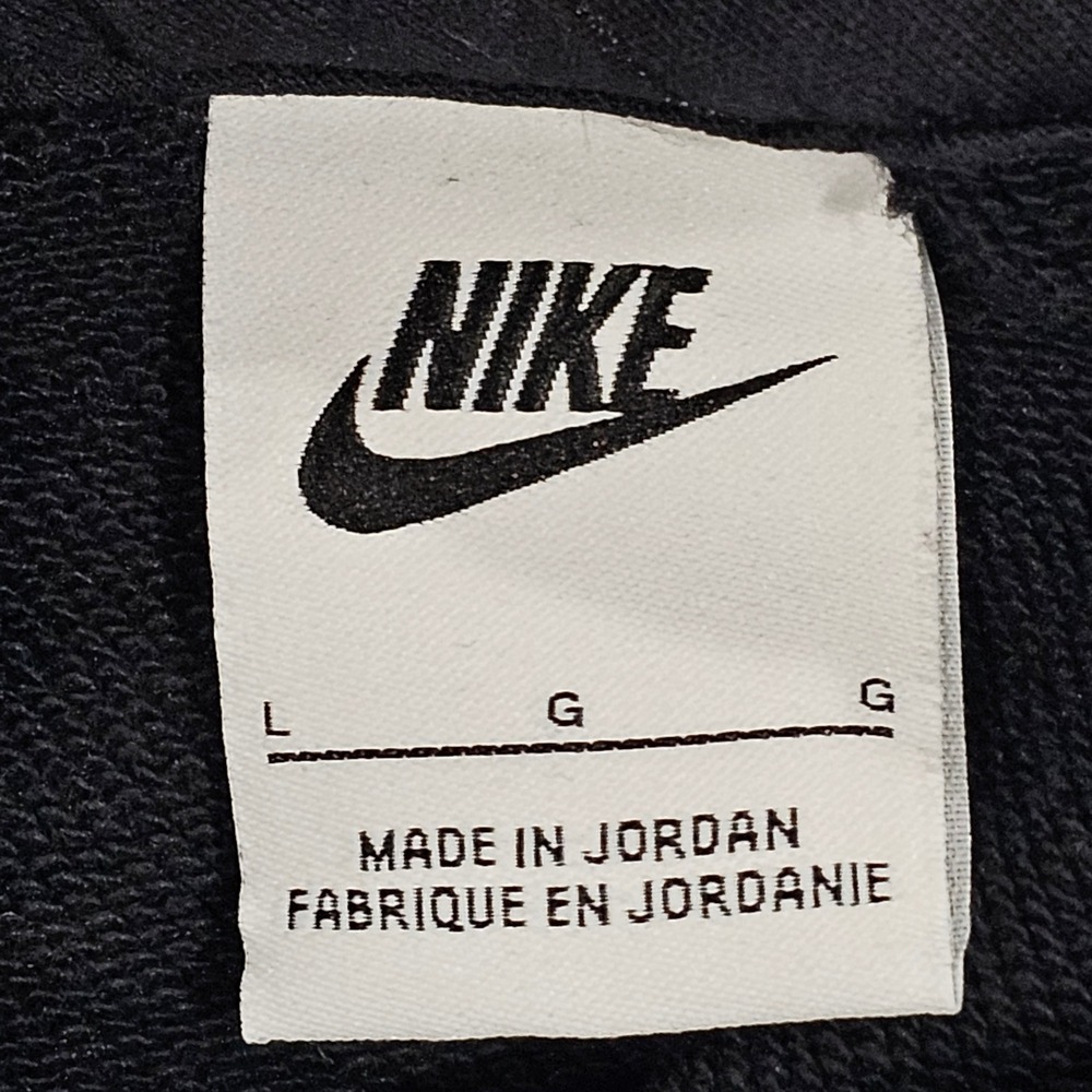 Nike Womens Large Black Futura Logo Cropped Pullover Hoodie Athletic Style - Picture 7 of 7